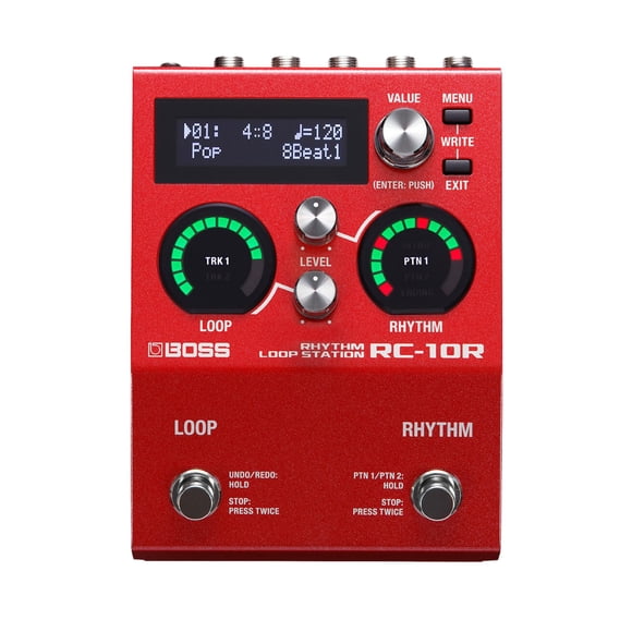 Pedal Rhythm Loop Station BOSS RC-10R con 280 preajustes de ritmo
