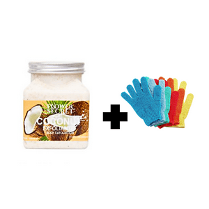 Genérico - Crema Exfoliante Coco 500 Grs +Guante Masajeador
