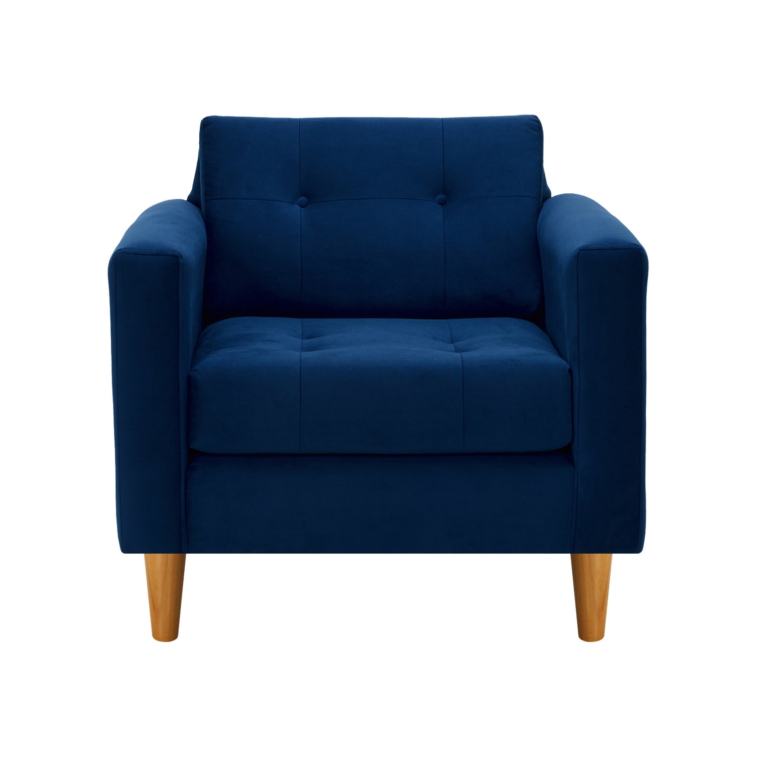 Bodevir - Sofa Retro 1c Felpa 04 Azul Marino