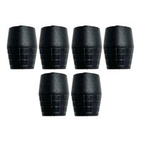 Magideal - 6X Soporte De Micrófono Almohadillas Protectoras Tapa Punta Accesorios De Instrumentos Fácil De Instalar Reemplazo De Cubierta De Goma Portátil , Para Tubo De Para Tubo De Diámetro 22 Mm