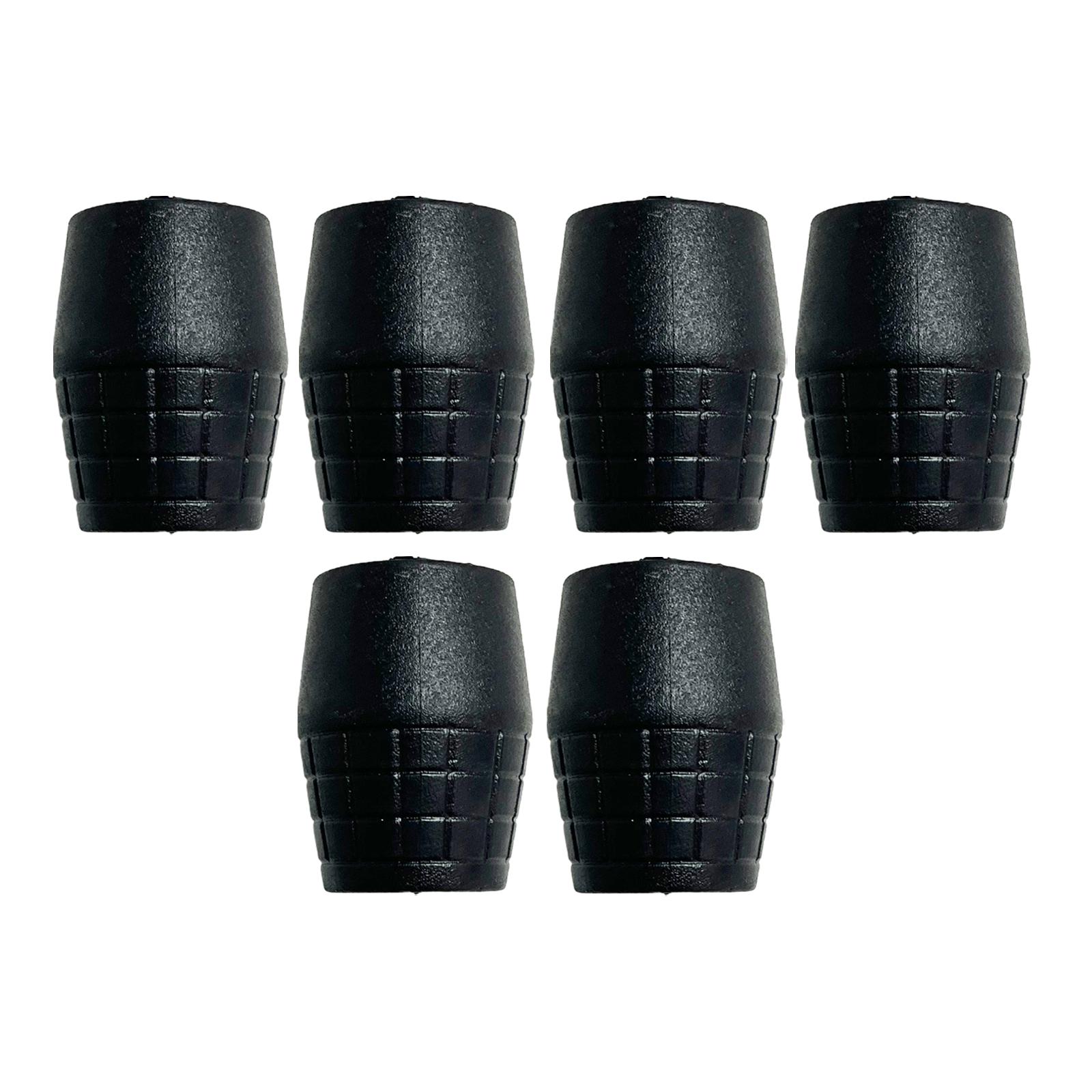 Magideal - 6X Soporte De Micrófono Almohadillas Protectoras Tapa Punta Accesorios De Instrumentos Fácil De Instalar Reemplazo De Cubierta De Goma Portátil , Para Tubo De Para Tubo De Diámetro 22 Mm