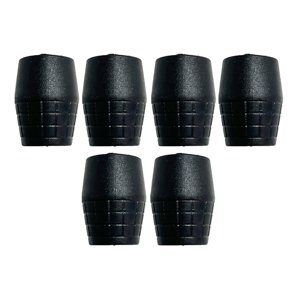 Magideal - 6X Soporte De Micrófono Almohadillas Protectoras Tapa Punta Accesorios De Instrumentos Fácil De Instalar Reemplazo De Cubierta De Goma Portátil , Para Tubo De Para Tubo De Diámetro 22 Mm