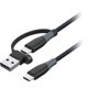 thumbnail image 1 of Cable USB-C Insignia 2 en 1 6AAA trenzado con adaptador USB, 1 of 3