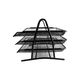 thumbnail image 2 of Organizador Bandeja Metal Oficina Documentos 3 Niveles Negro, 2 of 3