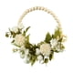 thumbnail image 2 of Guirnalda para puerta, aro de de madera para pared, , corona de primavera para fiesta de Festival, adorno de decoración , Blanco, 2 of 5