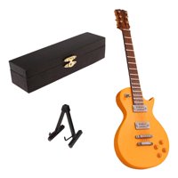 Bothyi - Guitarra Eléctrica De Madera Modelo 1/6 Casa De Muñecas Sala De Estar Decoración Del Hogar E