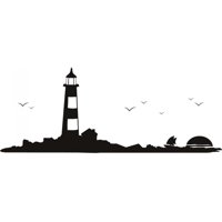 Rienda Libre Graphics - Decomural Lighthouse Ocean Ws-18904