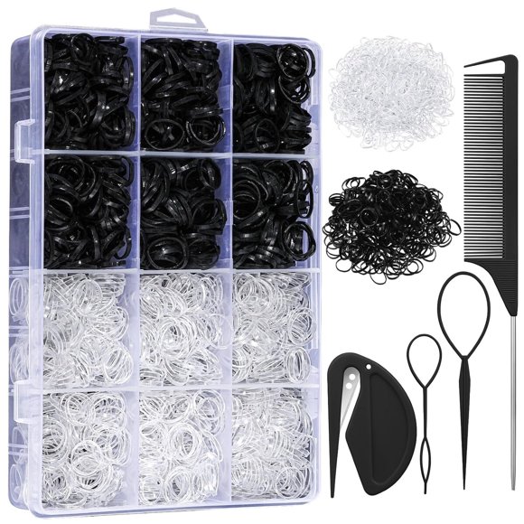 Elásticos para Cabello AuroraY Set de Peinado 2200 Piezas