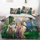 thumbnail image 1 of Cartoon Princess Theme 3 Piece Duvet Cover Bedding Set with 1 Duvet Cover + 2 Pillow Cases, 1 of 5