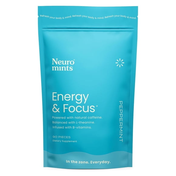 Neuro Mints Cafeina L-teanina Vitamina B12 Y B6 Energia 90un