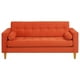 thumbnail image 1 of Sofa Retro 3C Felpa 04 Naranja, 1 of 6