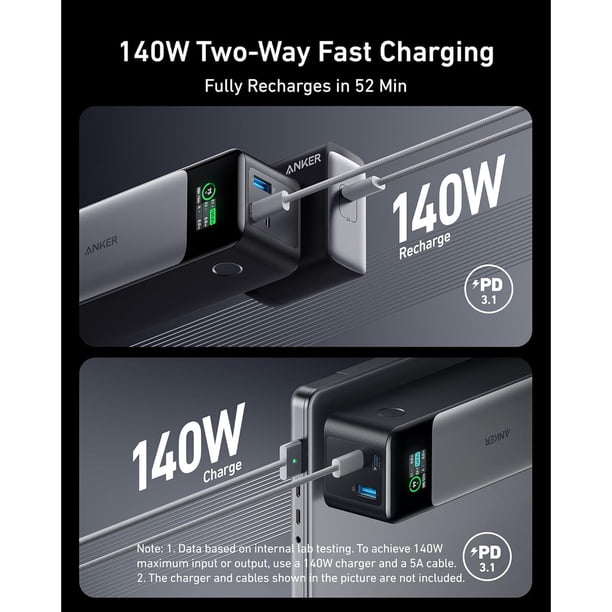 Power Bank 737 140w 24000mah 3 Puertos Laptop | Lider