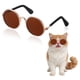 thumbnail image 1 of Uxcell Gafas para Perros, Gafas Retro para Gatos y Perros, Gafas Clásicas de Metal, Disfraz de Cosplay, Accesorios para Fotos, Mini Gafas Lindas, (Redondas, Lente Ámbar), 1 of 7