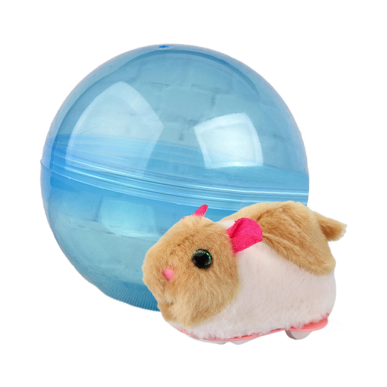 Magideal - Pelota De Juguete Para Hámster, Pelota Eléctrica Rodante, Juguete Para Gatos, Juguete Educativo Temprano, Montessori Para Regalos Navideños Para Niños Hámster Blanco