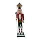 thumbnail image 1 of Cascanueces Decoración Navideña Estatua Muñeca De Madera Artesanía Coleccionable Adorno Abrigo Rojo, 1 of 5