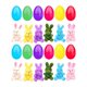 thumbnail image 5 of Huevos De Pascua Llenos Con Decorativo De Conejito De Peluche Para Ni?os Amigos 12 Set, 5 of 5