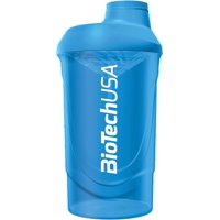 Biotechusa Wave Shaker Cup Bottle Mezclador 600Ml Aqua Blue