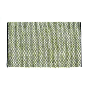 Decoghar - Alfombra Mushroom Pequeña Verde Entramado Negro
