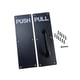 thumbnail image 4 of Tiradores De Puerta De Acero Inoxidable Tiradores Resistentes Para Hoteles Hogares Públicos Push Pull Negro, 4 of 5