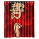 thumbnail image 1 of Cortina de ducha rosa Betty Boop, juego de cortinas de baño con ganchos, tamaño 60 x 72 pulgadas, 1 of 3