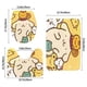 thumbnail image 3 of Pompompurin Juego de 3 alfombras de baño de coral fleece: tapete de baño + alfombra de inodoro en forma de U + funda de tapa de inodoro en forma de O, 3 of 6