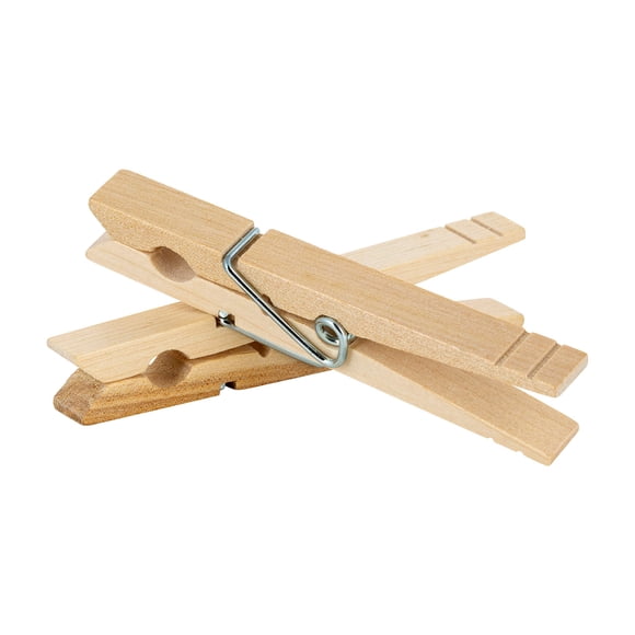 Pinzas para ropa Laundry 360 extra grandes de madera, paquete de 100