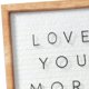 thumbnail image 4 of Tarjeta de Felicitación Hallmark 13 cm “Love You More” con Tablero de Letras, 4 of 6