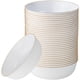 thumbnail image 1 of [Cuencos] PLASTICPRO Edge Collection, blancos con borde dorado, 473 ml x 30, 1 of 5