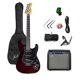 thumbnail image 1 of Guitarra Electrica Stratocaster Ibrah + Amplif + Accesorios Rojo, 1 of 9