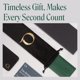 thumbnail image 5 of Funda para reloj QWATCHBANDS de piel de plena flor, color verde/crema, 5 of 7