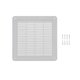 thumbnail image 1 of Rejilla cuadrada blanca de plástico para cubierta de ventilación HVAC OV 25 x 25 cm, 1 of 8