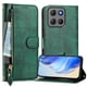 thumbnail image 5 of Funda Billetera Cremallera para Motorola Moto G17 Power con Porta Tarjetas, Soporte y Correa Verde, 5 of 5