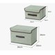 thumbnail image 3 of 6 Unidades Cajas Organizadoras De Tela Plegables Con Tapas, 3 of 4