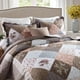 thumbnail image 2 of Juego de colcha HoneiLife reversible floral patchwork tamaño queen 229 x 244 cm, 2 of 9