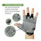thumbnail image 2 of Guantes Corto Ciclismo Bicicleta Acolchados Spandex Onwheels Verde/Negro, M, 2 of 3