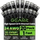 thumbnail image 1 of Cable Ethernet GEARit Cat6 Paquete de 20 unidades de 30 cm RJ45 10 Gbps, 1 of 9
