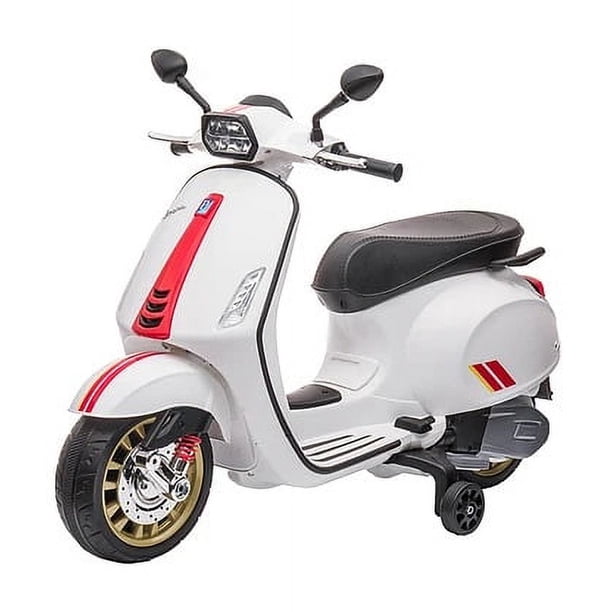 Moto Blanca Vespa Sprint Racing A Bateria 12V Lider moto-blanca-vespa-sprint-racing-a-bateria-12v-lider