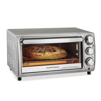 Horno Tostador Hamilton Beach 31143 4 Rebanadas De Acero Inoxidable 1100W