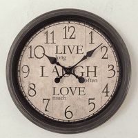 Genérico - Reloj De Pared 42.4X31.9X43.8 Cm Elemental Café
