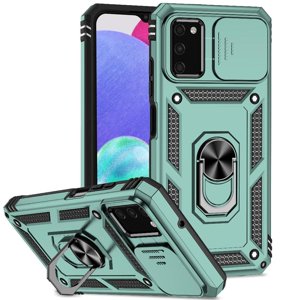 Estuche Gangxun Para Samsung Galaxy A03S, Soporte Giratorio 360°, Estilo Mecánico Y Magnético