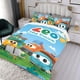 thumbnail image 3 of Leo el Camión Conjunto de sábanas temático, trío de piezas, cómodo y amigable con la piel, diseño único, regalo de decoración para el hogar para familiares, amigos y fans,140cm *210cm, 3 of 6