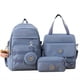 thumbnail image 1 of 4pcs Kawaii Candy Color Laptop Backpack, Casual Preppy Style Travel Schoolbag With Tote Bag Pencil Case And Coin Purse, 1 of 5