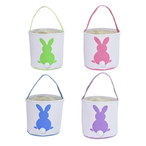 Bothyi - 4X Bolsa De Conejo De Pascua Cubo De Caza De Huevos Reutilizable Para Huevos De Pascua Juguetes De Dulces