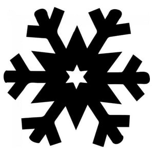 Rienda Libre Graphics - Decomural Star Snowflake Christmas Decoration Pack Ws-33381