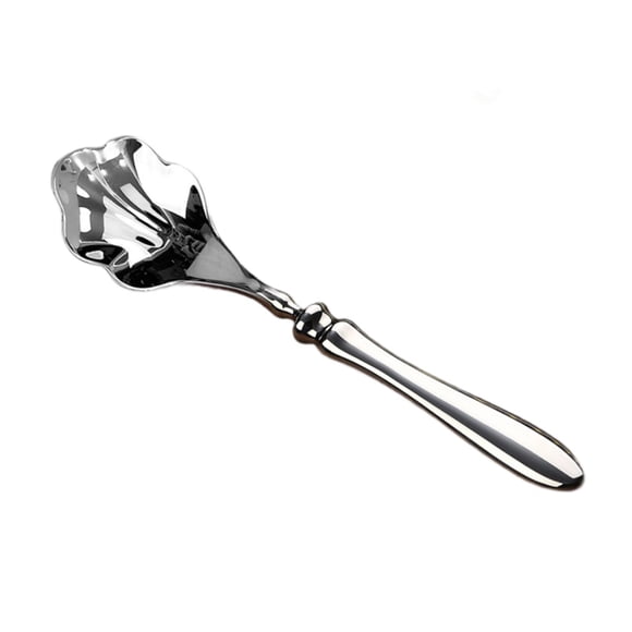 Cuchara Para Servir Con Forma De Concha, Multifuncional, Para Casa, Restaurante, Cenas Familiares, Color Plateado, Pequeña