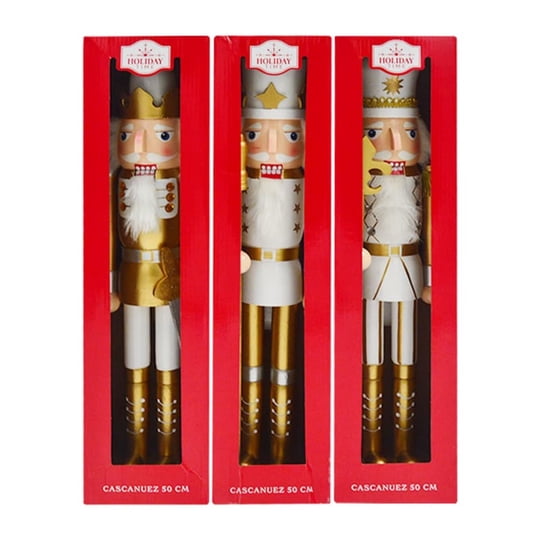 Figura De Cascanuez 50 Cm Dorada, Producto Surtido, 1 Un Holiday Time