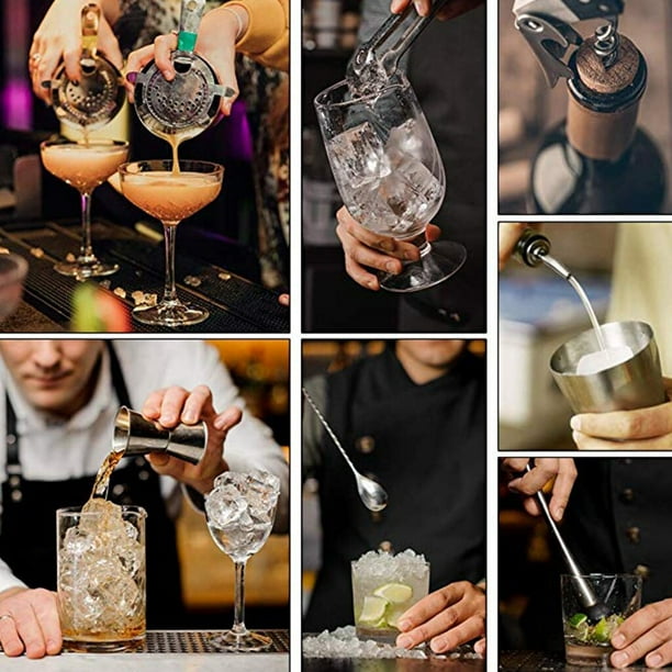 Set Bartender Profesional Cocteleria Utensilios Bar 12 Pcs | Lider