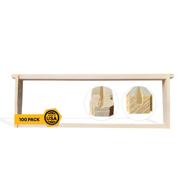 Marcos para Colmena Mann Lake de Madera Medianos de 6,25" Paquete de 100