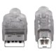 thumbnail image 3 of Cable USB MANHATTAN A macho/B macho de 3 m, alta velocidad, 3 of 7
