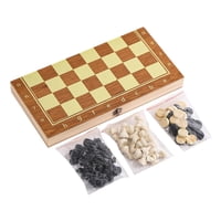 Magideal - Juego De Ajedrez De Madera Plegable, Ajedrez, Damas, Backgammon Para Principiantes Y Profesionales